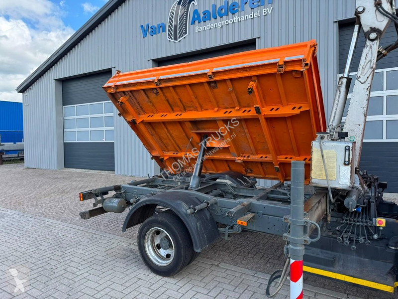 Camion Mercedes 816 Kraan / 3-zijdige Kipper,...