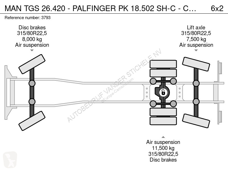 Camión MAN 26.420 - PALFINGER PK 18.502 SH-C -...