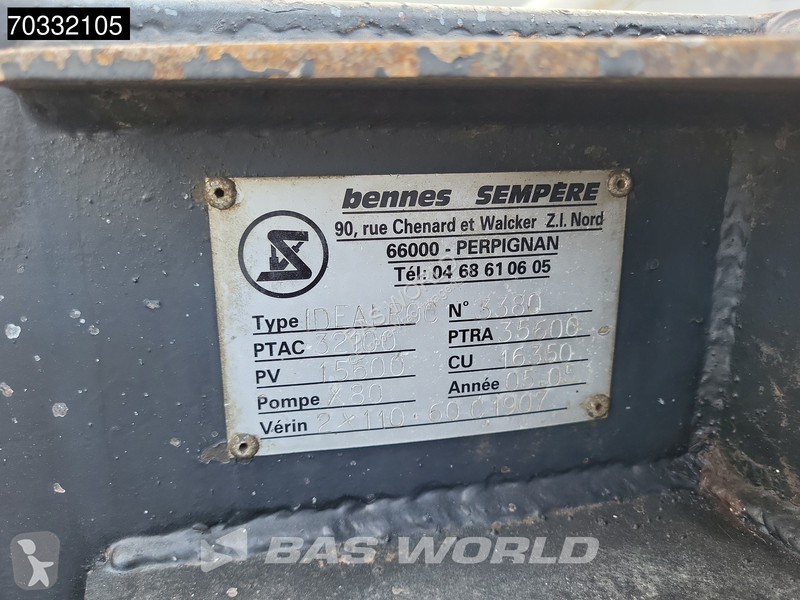 MAN 35.390 8X4 19m3 tipper Steelsuspension...