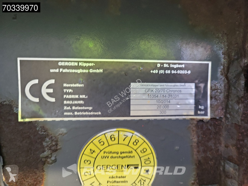 Teherautó Volvo FM 370 6X2 20tons Gergen...