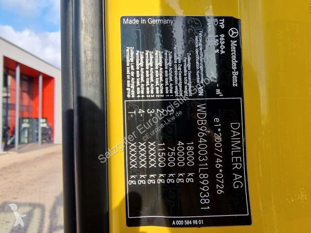 Kamion Mercedes 1830 / Atlas 105.2 - A2L / NEUE...