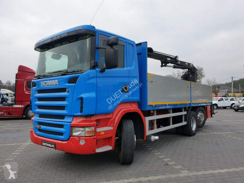 Kamion Scania R 400 LB 6x2 HDS Budowlanka Widły...