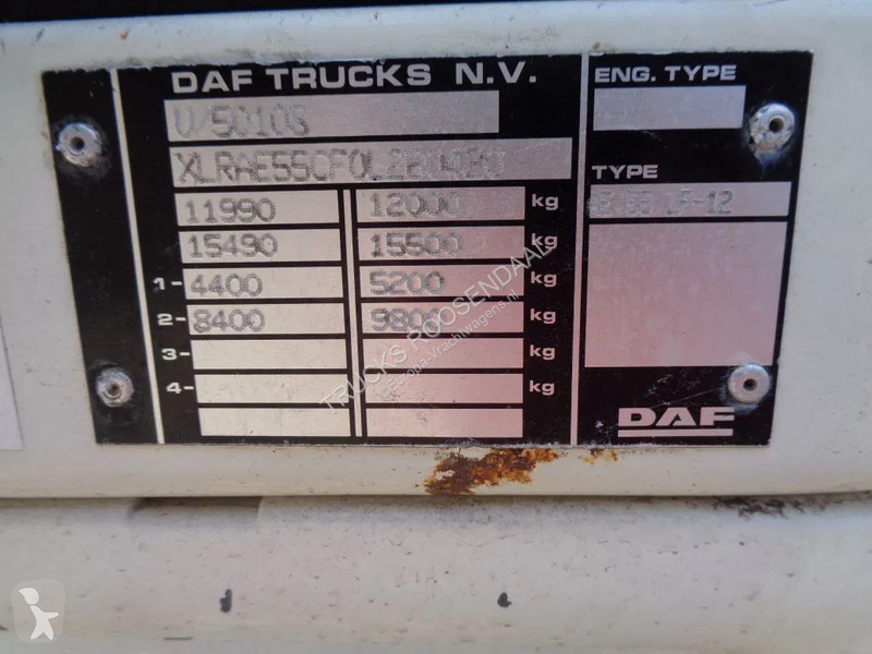 Vrachtwagen DAF 180 + MANUAL + LIFT