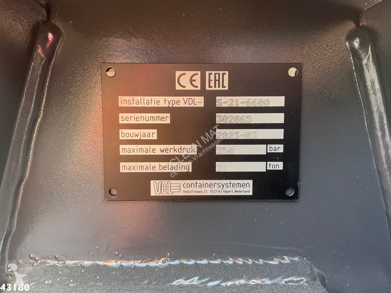 Camion Mercedes 2643 VDL 21 Ton haakarmsysteem