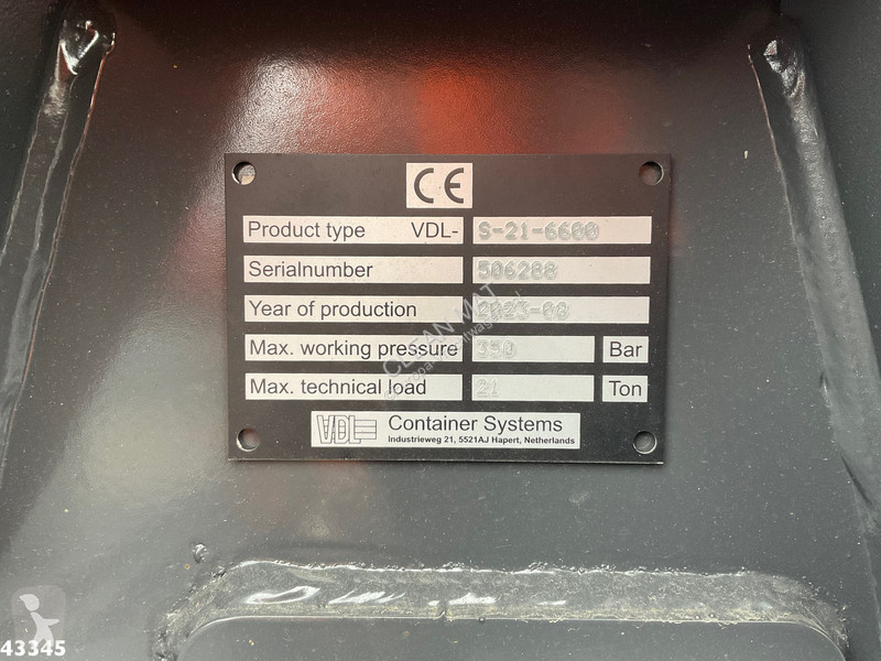Camión Volvo 430 Euro 6 VDL 21 Ton haakarmsysteem