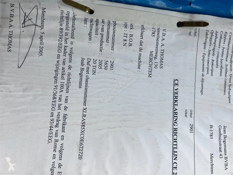 Camion DAF 85380 6X2 + MKG 141 A2 CRANE + 20...