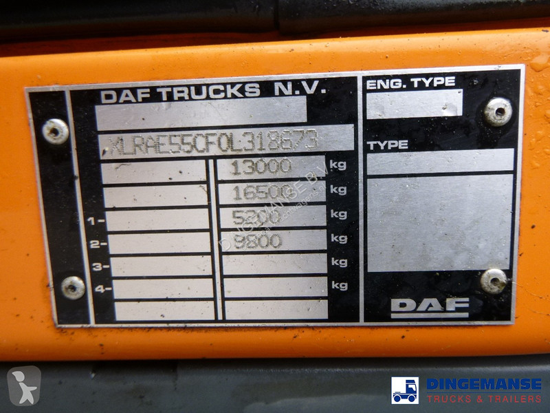 Camion DAF 55180 4x2 RHD ARGON gas truck 5.9 m3