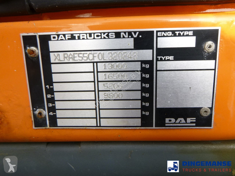 Kamion DAF 55180 4x2 RHD ARGON gas truck 5.9 m3