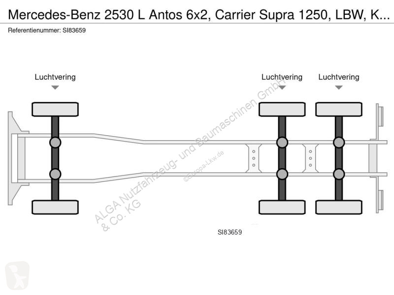 Camion Mercedes 2530 L 6x2, Carrier Supra 1250,...