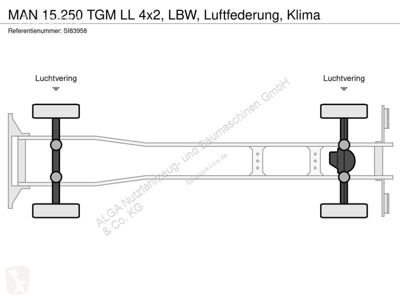 Kamion MAN 15.250 TGM LL 4x2, LBW,...