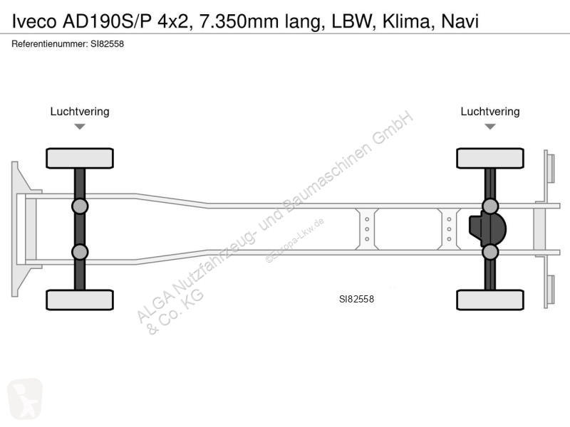 Kamion Iveco AD190S/P 4x2, 7.350mm lang, LBW,...