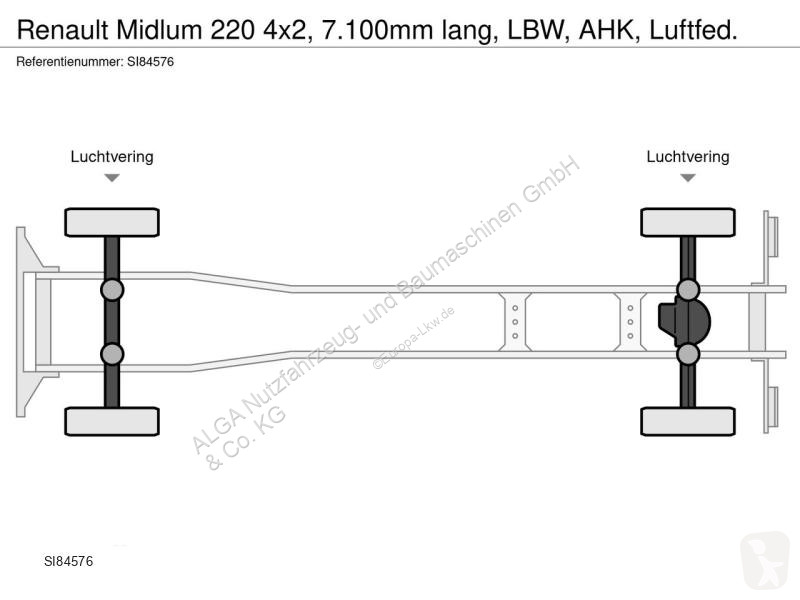 Kamion Renault 220 4x2, 7.100mm lang, LBW, AHK,...