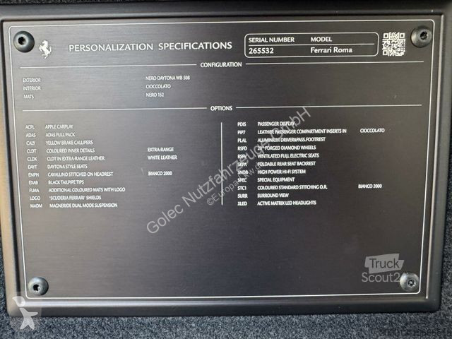Véhicule utilitaire Ferrari Roma Coupe Schwarz
