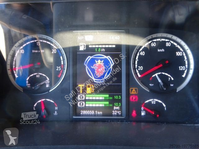 Camion Scania R490 Abroller + HIAB 302E-6...