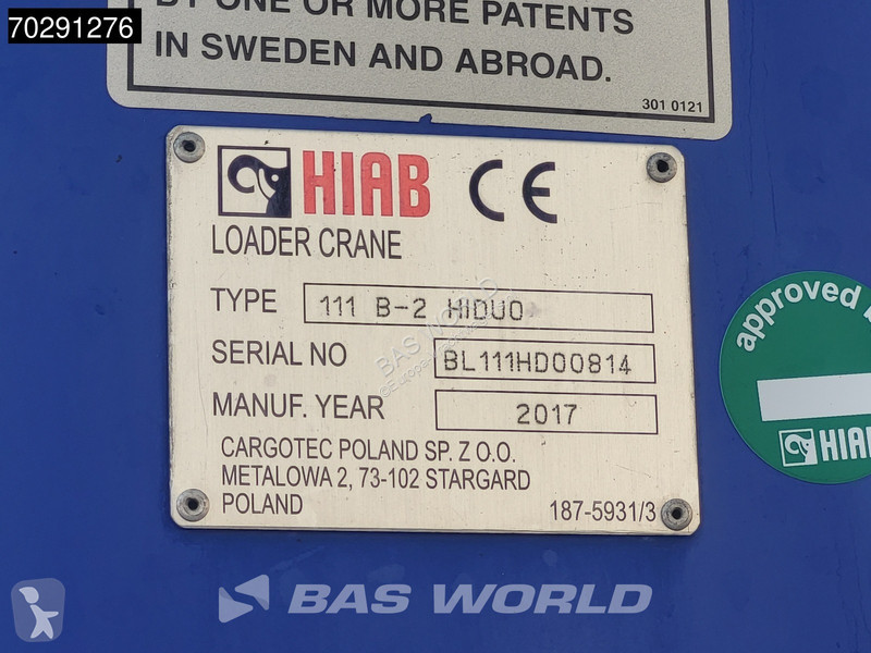 Camion DAF 260  4X2 HIAB 111 B-2 Hiduo Crane...