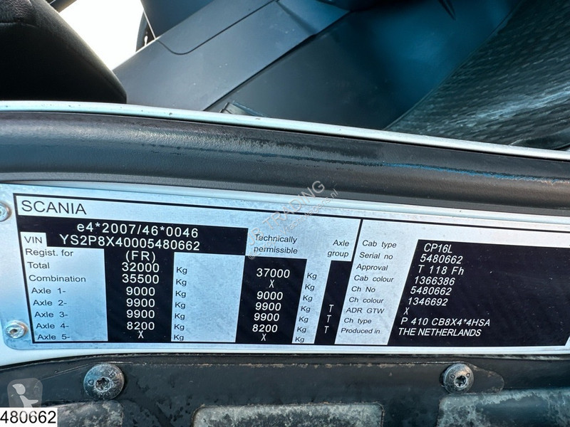 شاحنة Scania 410 8x4, EURO 6, HIAB, Remote,...
