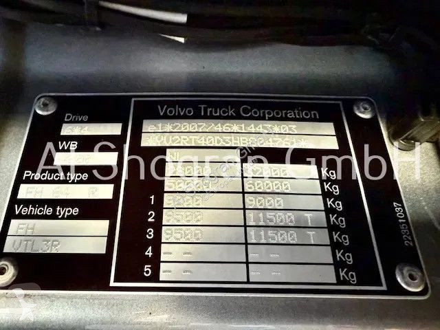 شاحنة Volvo 500 6x4 / Kran Epsilon M10Z / Eu6