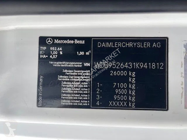 Mercedes 2628 6x4 Manual gear Full steel...