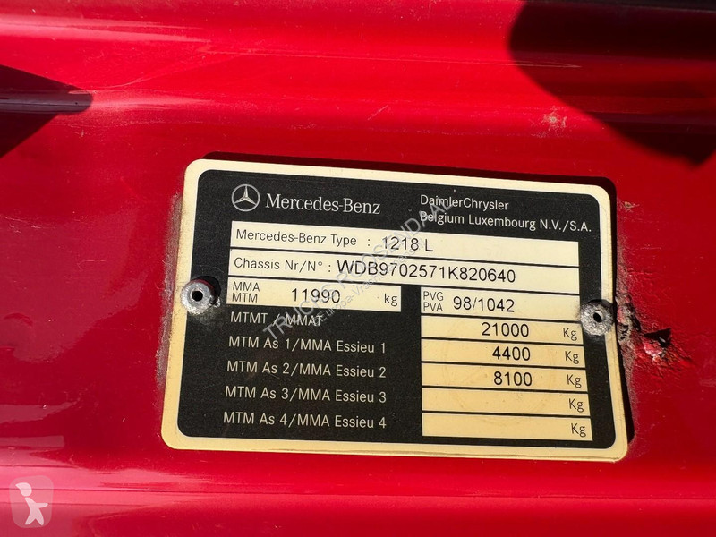 شاحنة Mercedes 1218 + HYVALIFT HOOK LIFTER...
