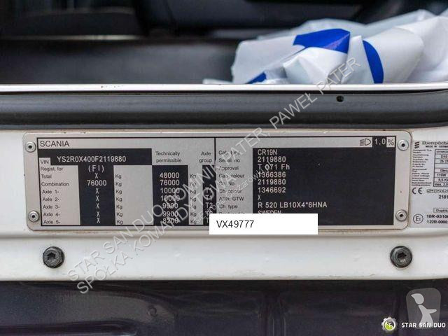 Kamión Scania R520 10x4 FASSI F2150RAL.2.28...
