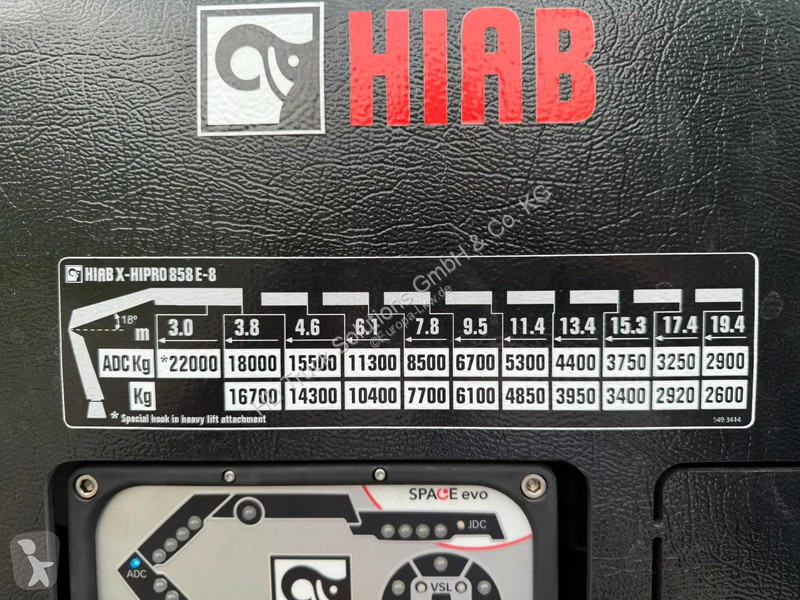 شاحنة MAN 35.520  35.520 8x2 HIAB X-HiPro858E-8...
