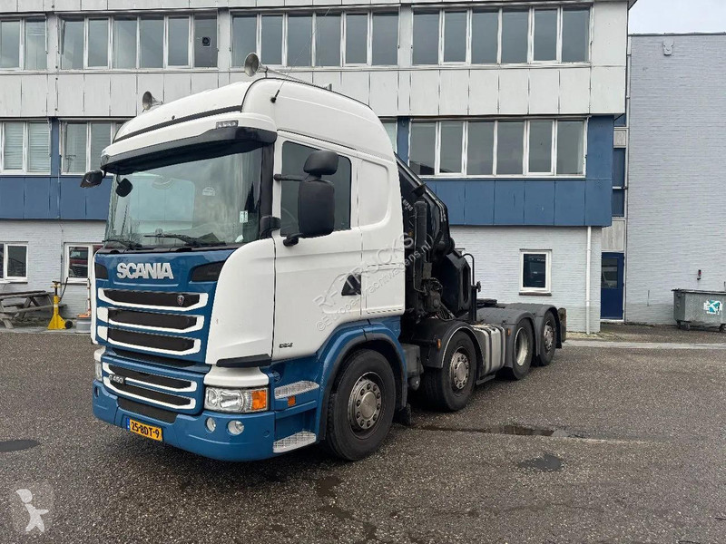 شاحنة Scania G450 8X2 EURO 6 HIAB 855-6 +...
