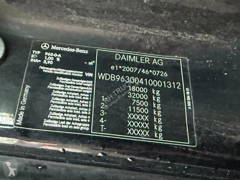 شاحنة Mercedes 1830 4X2 EURO 6 - BOX 7,30 METER...