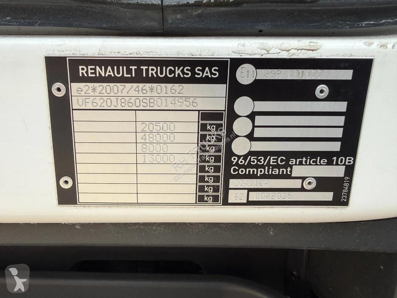 شاحنة Renault D WIDE 19T - 320HP - CHASSIS +...