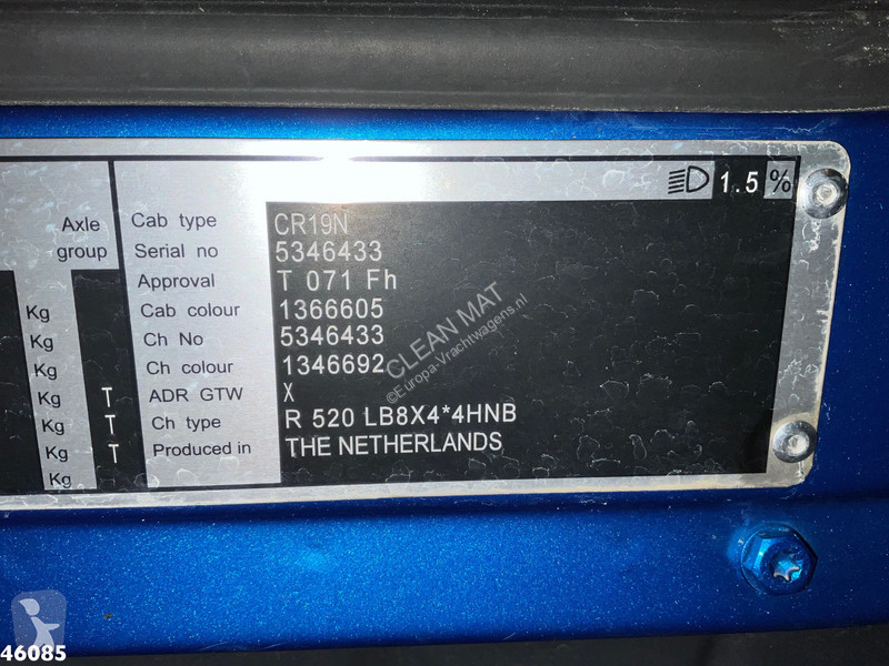 شاحنة Scania R 520 V8 Euro 6 VD 25 Ton...