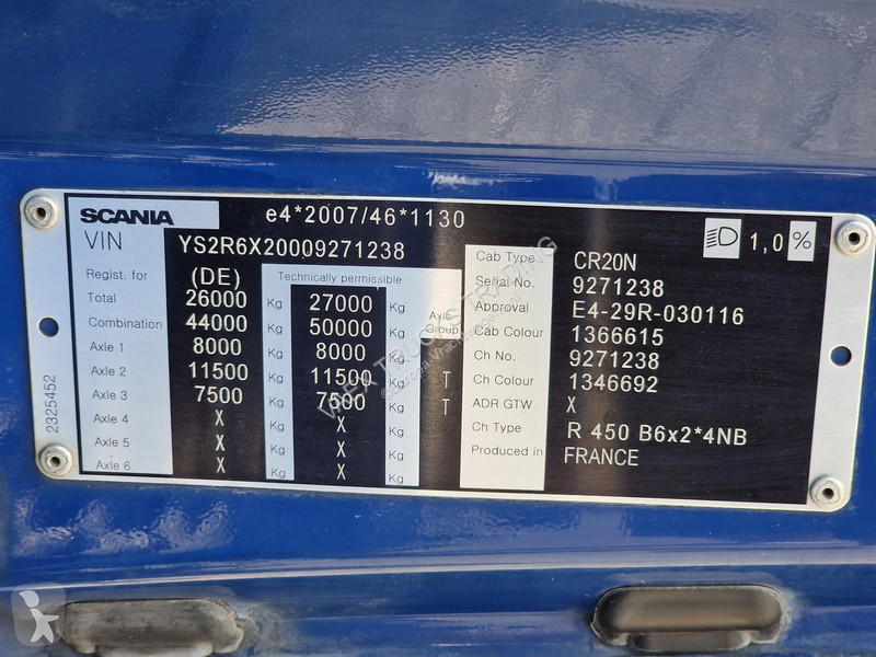 شاحنة Scania R450 NGS 6x2*4 BDF - Retarder -...
