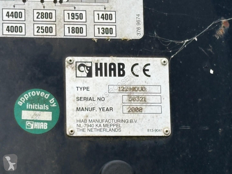 شاحنة Mercedes 2633 + HIAB 122 B-2 + 6X4 +...