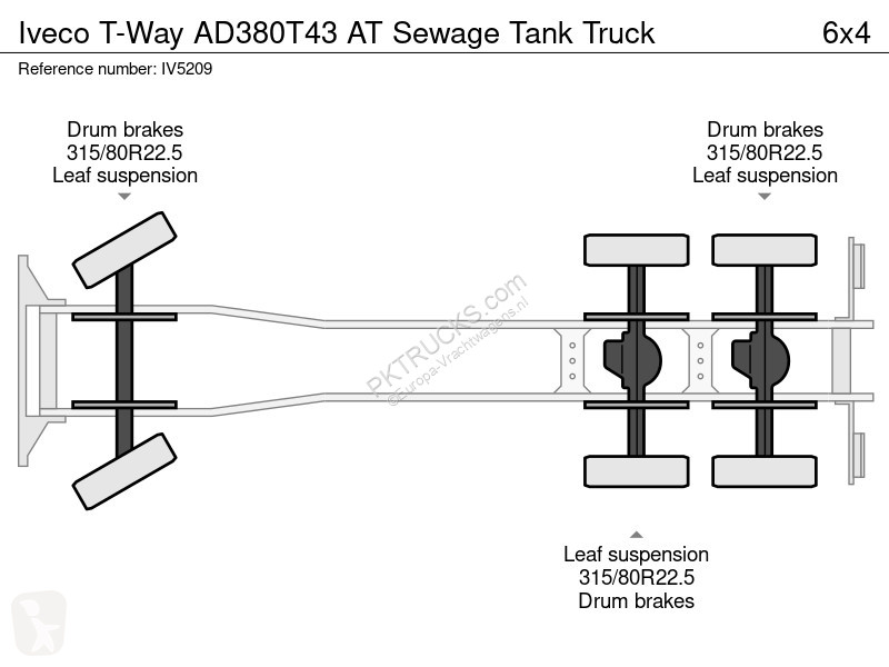 شاحنة Iveco AD380T43 AT Sewage Tank Truck
