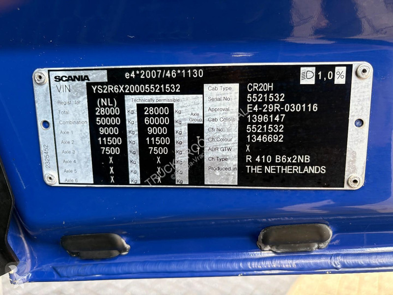 Camion Scania R 410 + HOOK IFT SYSTEM 25 tons +...