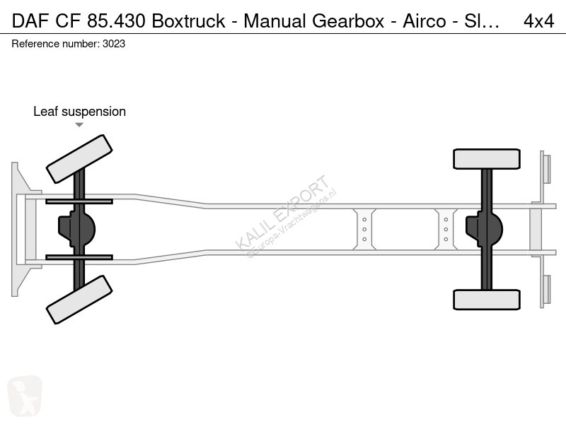 Camion DAF 85430 Boxtruck - Manual Gearbox -...