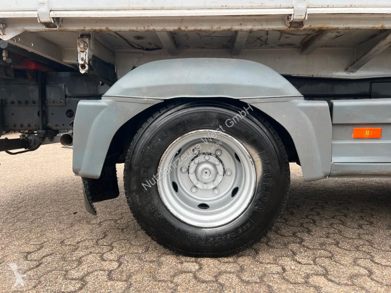 Camion Mercedes 818 Meiller Kipper Palfinger Kran