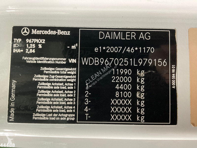 Mercedes 1218 Euro 6 Manual 7 Ton...