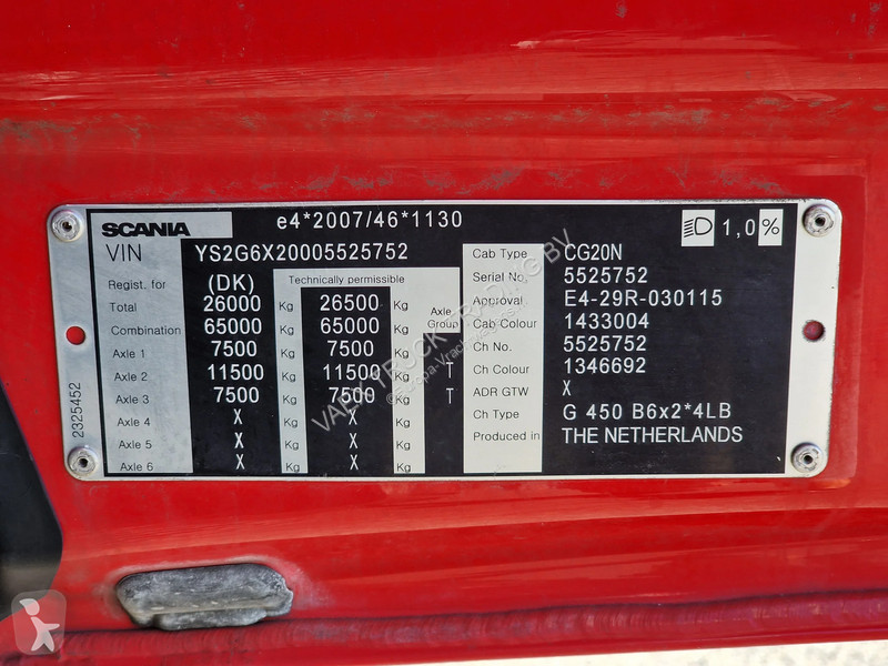 Camion Scania G450 NGS 6x2*4 BDF - Retarder -...