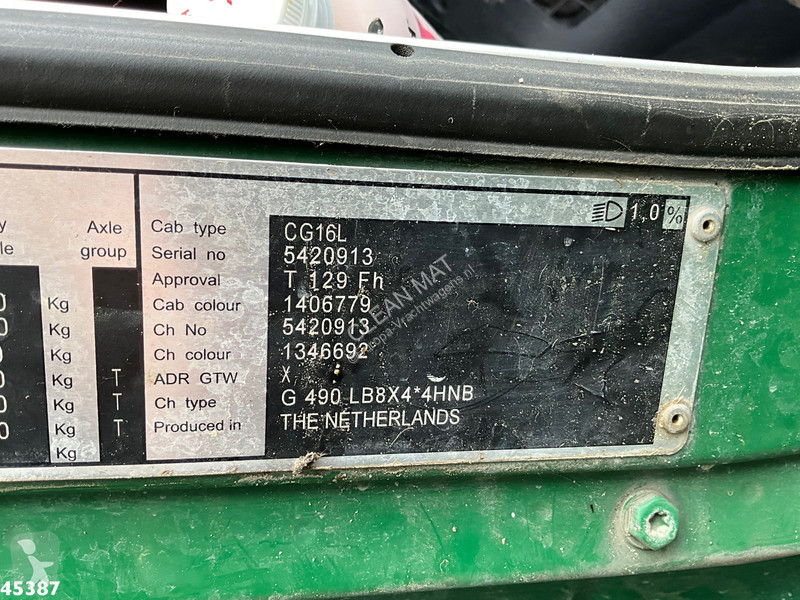 Camion Scania 490 8x4 Euro 6 Hiab 24 Tonmeter...