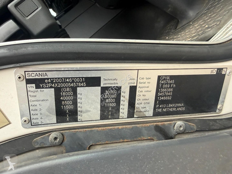 Camion Scania P410 RHD 6X2 EURO 6 + HUNWICK 3...