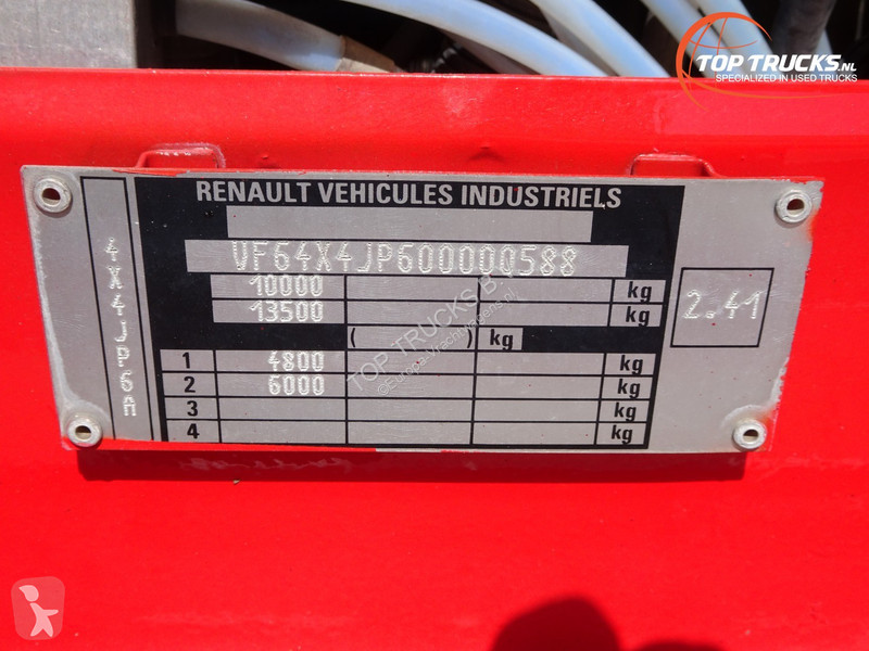 Kamion Renault M180 4x4 -3.500 ltr - Brandweer,...
