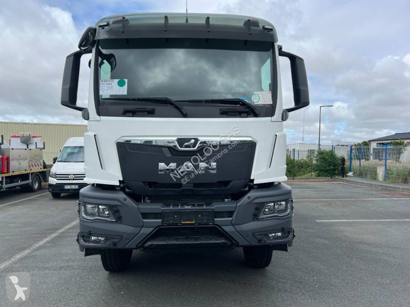 Location Camion Man Bi Benne Meiller Tgs 35480 8x4 Gazoil Euro 6 Neuf N°10018487 8305