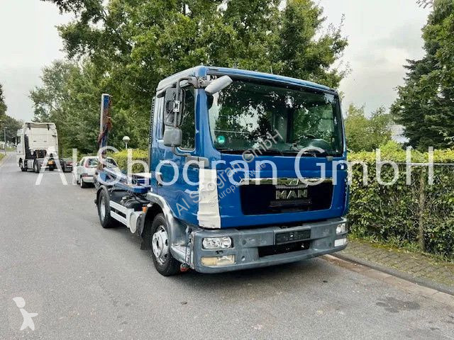 Camion MAN 12.250 Absetzkipper Heimann Mit...