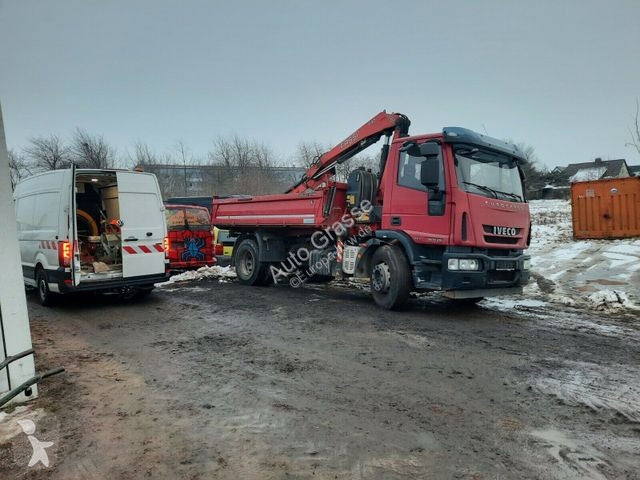 Camion Iveco ML 180E25 KIPPER & KRAN * aus...