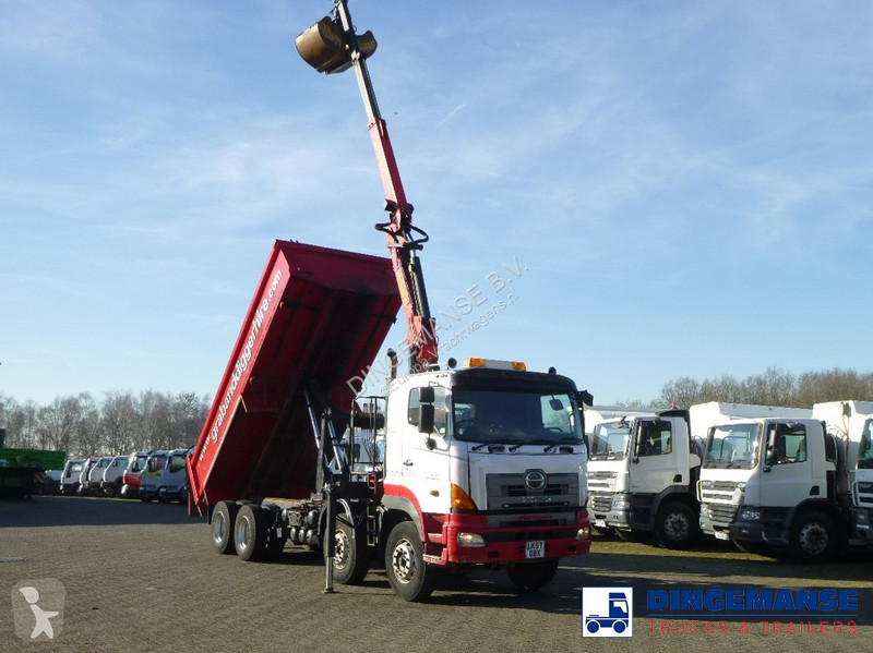 Camion Hino FY1EUKA 8x4 tipper RHD + Palfinger...