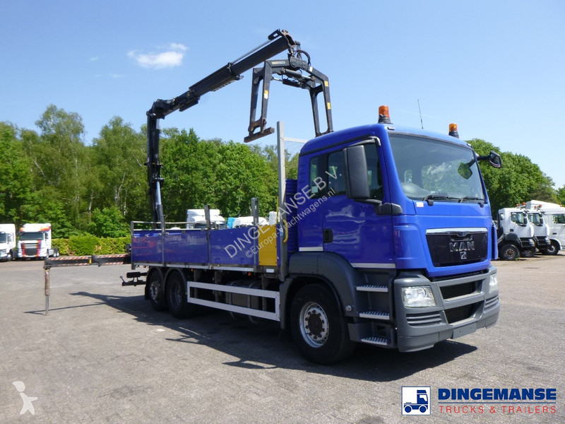 Camion MAN TGS 6X2 RHD + HMF 1420-K2 + grapple