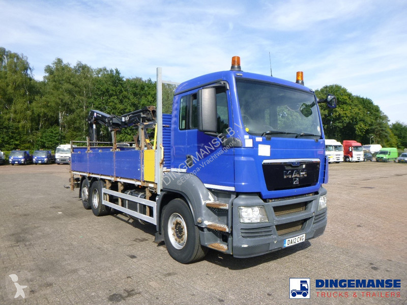 Camion MAN TGS 6X2 RHD + HMF 1420-K2 + grapple
