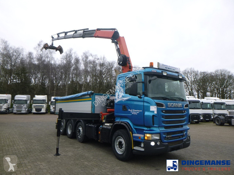 Camion Scania R 500 8X2 tipper + alfinger...