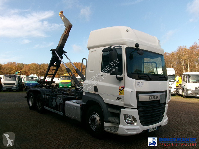 Camión DAF 460 6x2 Euro 6 Hyva container hook 20 t