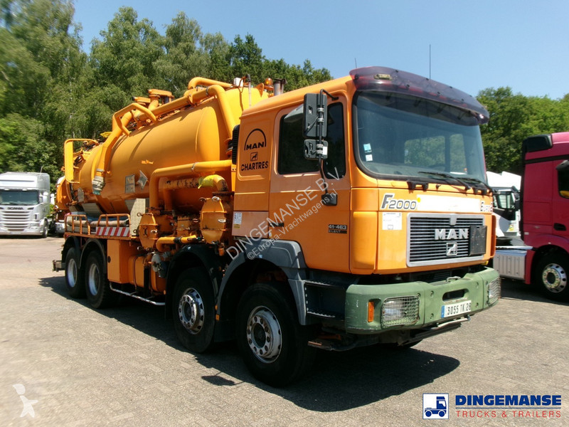 Camion MAN 8x4 Euro 2 vacuum tank ADR 15 m3 / 2...