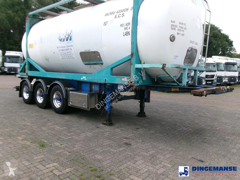 Kamion Van Hool 3-axle container trailer + ADR